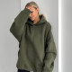 Худі Україна хакі з чорним надписом Unisex's