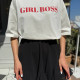 Футболка біла Girl Boss 
