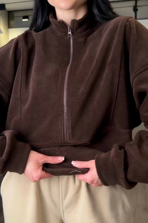 Кофта unisex  шоколадна